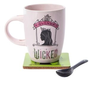 Wicked Glinda Pink Mug with Spoon